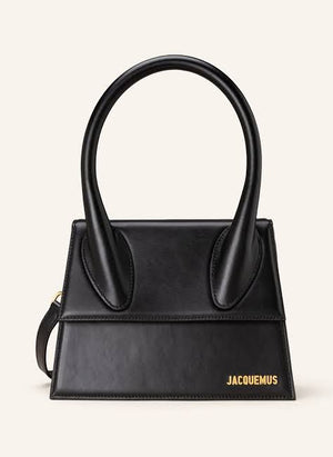 Fioure Le Grand Chiquito Calf Leather Tote — Gold Logo Plaque & Detachable Strap