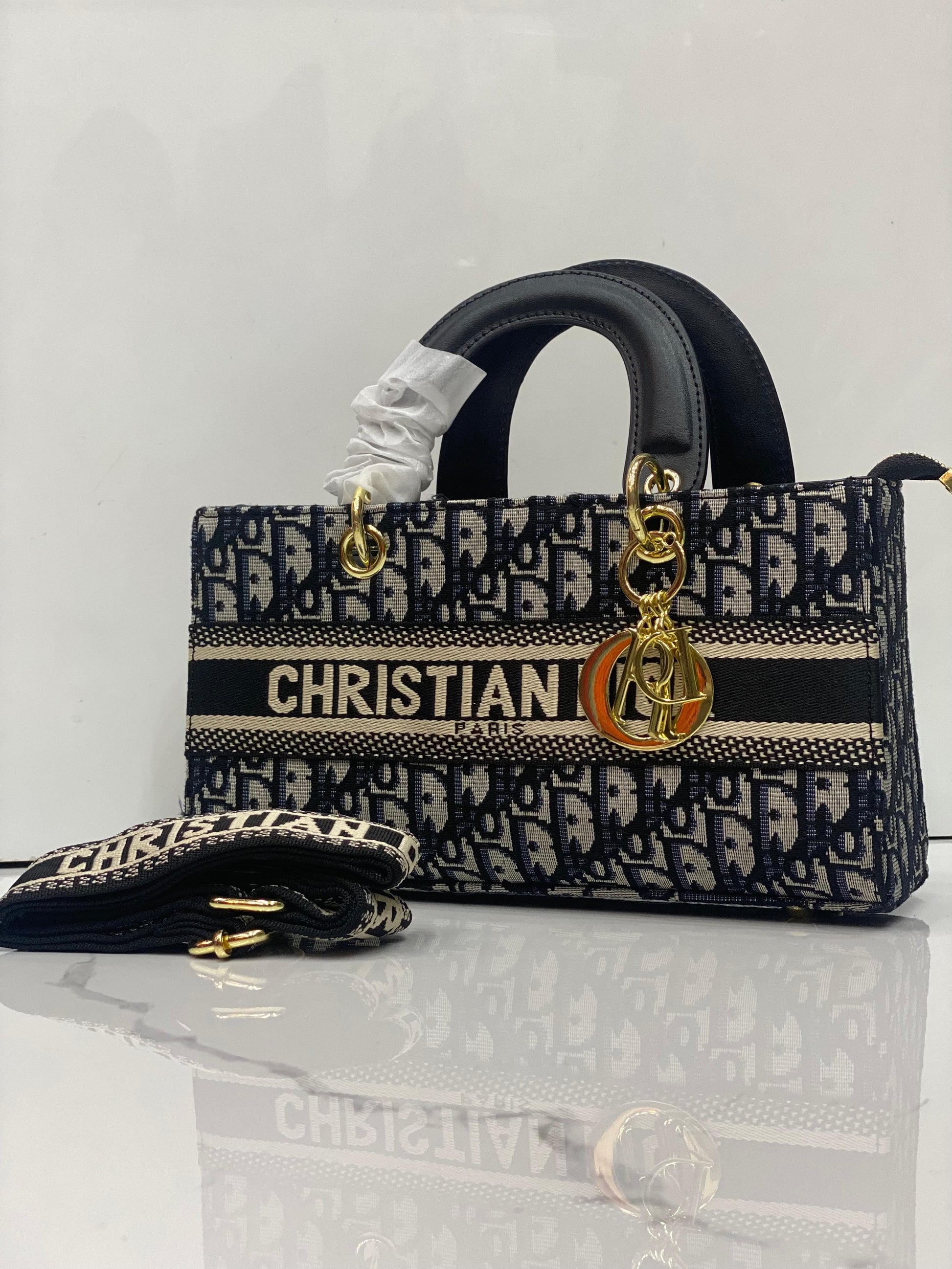 CD Embroidered Bag