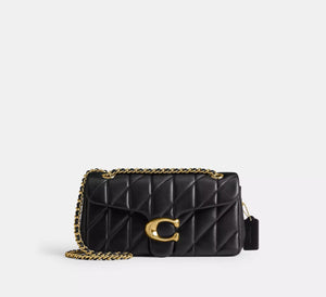 Fioure Pillow Quilted Shoulder Bag — Gold Hardware & Detachable Strap
