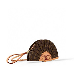 Fioure Monogram Fan Structured Bag — Unique Silhouette with Signature Detailing