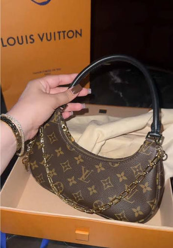 Louis Vuitton Catch PM Shoulder Bag - Monogram Canvas with Chain Strap