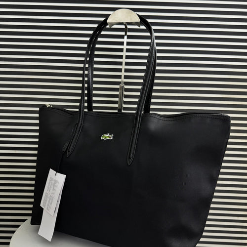 Fioure Croc-Emblem PVC Tote Bag — Zip Pocket & Key Ring in 5 Colours