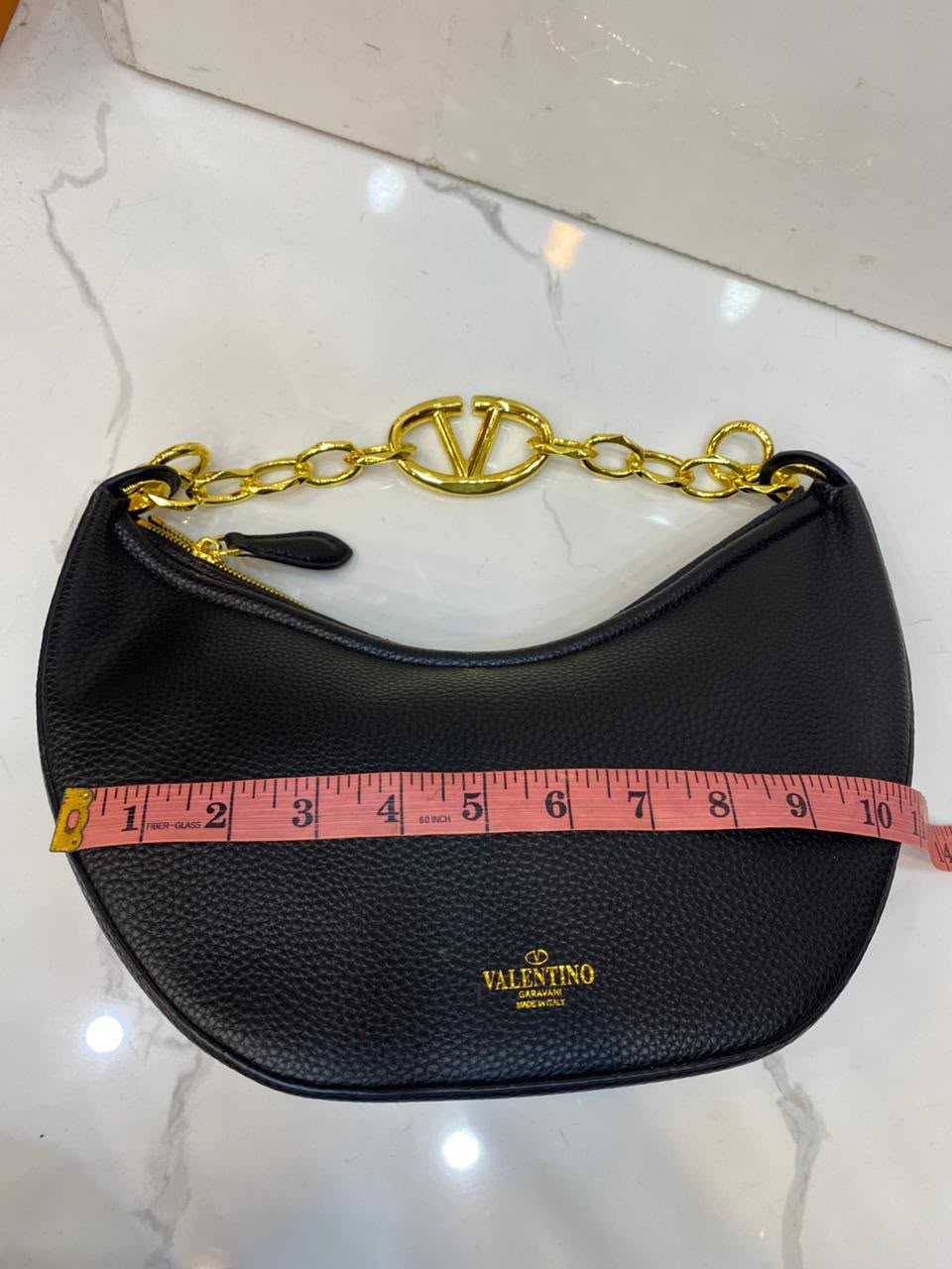 VLTN Vlogo Moon Medium Hobo Bag - Brown detail