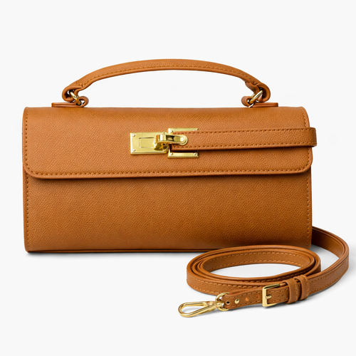 Fioure Structured Mini Shoulder Bag — Vegan PU Leather Minimalist Design