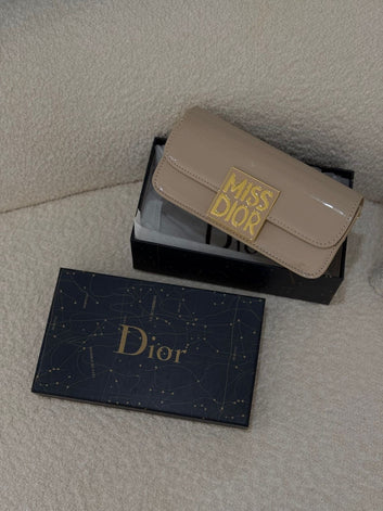 Dior Patent Leather Calfskin Handbag Shoulder Bag