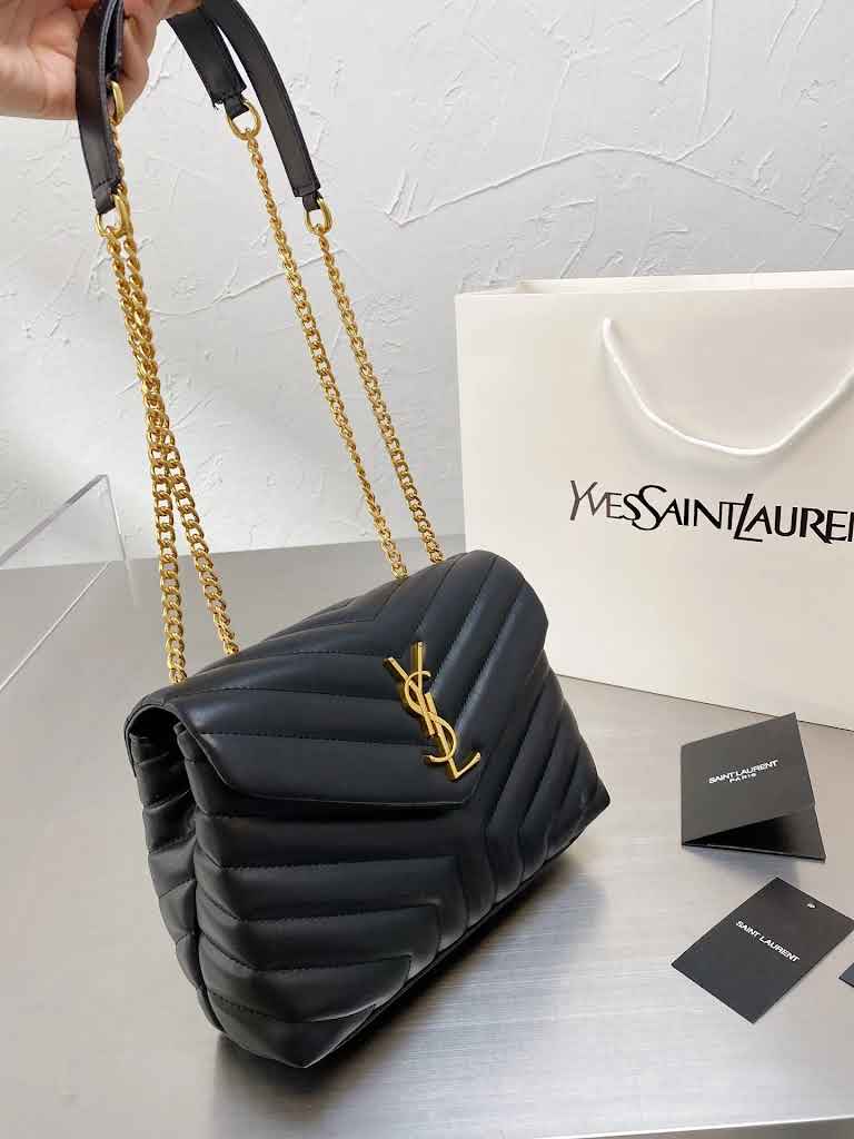 YSL LouLou Medium Black