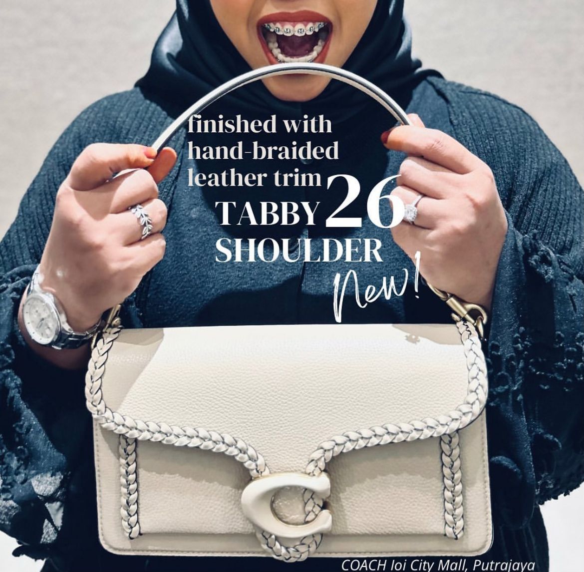 Coach  Tabby Shoulder Bag 26 with Braid
