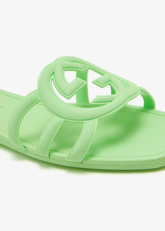 GUCCI Women's Mystic Logo Slide Sandals