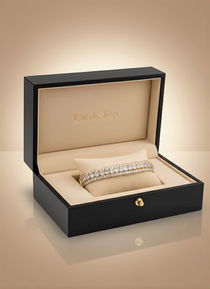 Fioure Grand Eternity Tennis Bracelet — Triple-Row Radiant Cut & Brilliant Round Crystal
