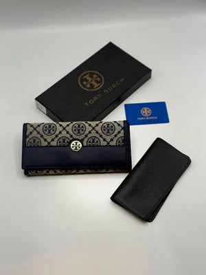 Fioure Wallet Shoes — Monogram Canvas in Navy