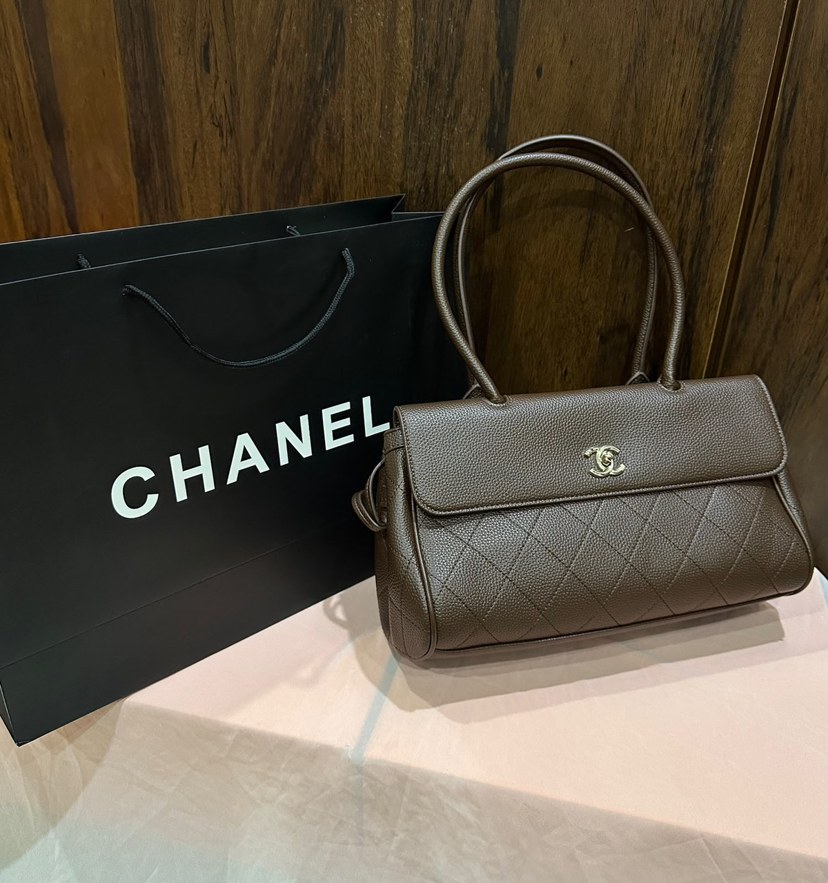 CC Quilted Shoulder Bag - additional view 1