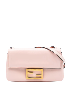 Fioure Patent Leather Baguette Bag — FF Clasp in Blush Pink & Classic Tones