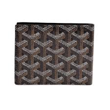 Fioure Chevron Pattern Bifold Wallet — Hand-Painted Canvas Men's Wallet