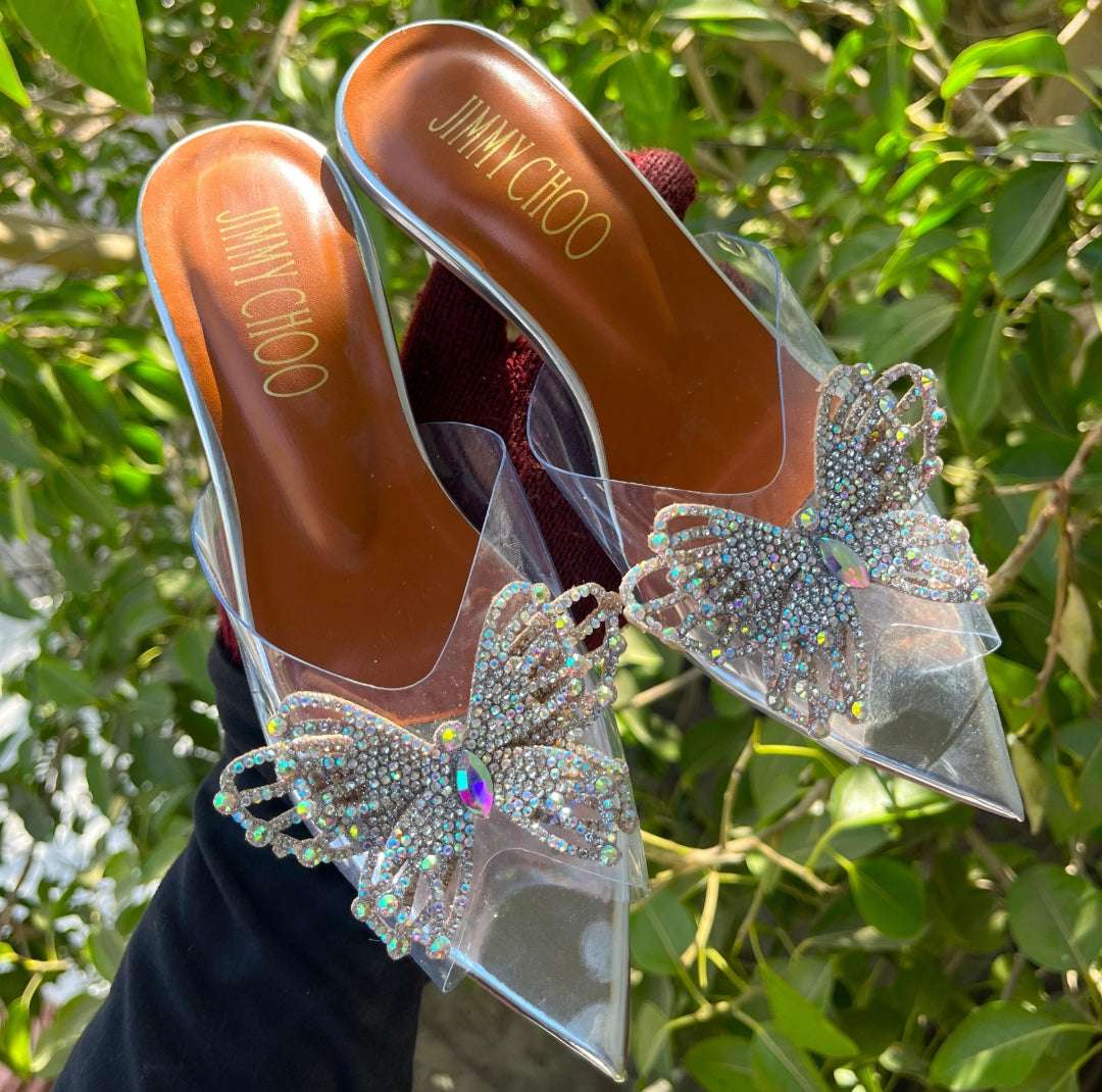J--C Elegant Crystal-Detailed Slippers with Gift Box (4 Colors)