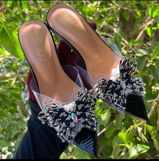 J--C Elegant Crystal-Detailed Slippers with Gift Box (4 Colors)