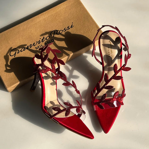 Fioure Rossi Heels — Pointed Toe in Maroon