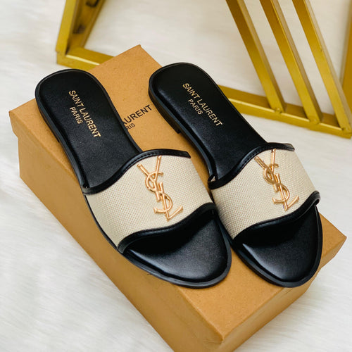 Fioure Noir Luxe Jutt Slippers () — Slip-On Comfort in Black