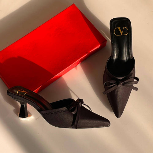 Fioure Velvet Aura Classic Heels () — Elevated Heel in Black