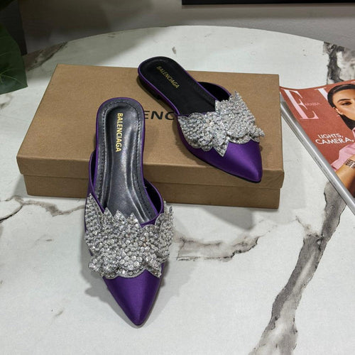 Fioure BG Embroidered Heels() — Embroidered in Purple