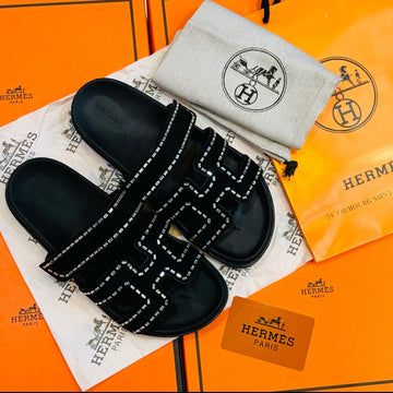 Sparkle Chypre Satin Stone Flats
