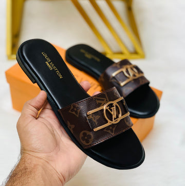 Fioure Signature Lock Flats — Monogram Canvas in Flats