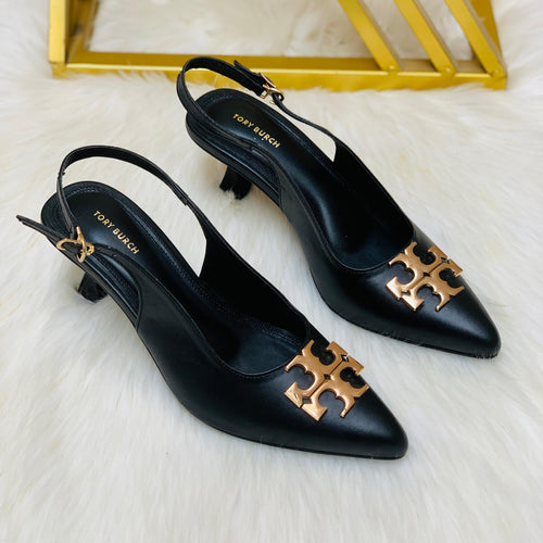 Fioure Slingback Heels () — Slingback Strap in Black