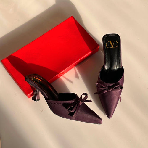 Fioure Velvet Aura Classic Heels () — Elevated Heel in Purple