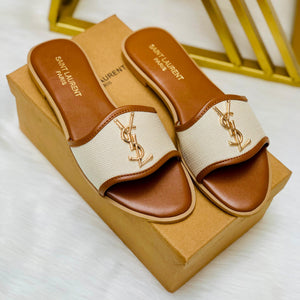 Fioure Noir Luxe Jutt Slippers () — Slip-On Comfort in Mustard