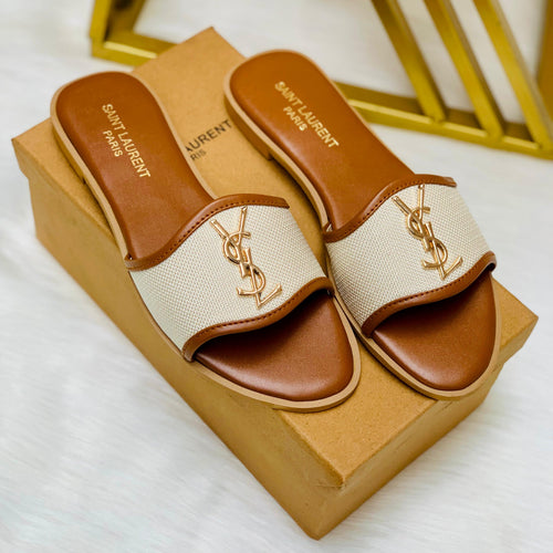 Fioure Noir Luxe Jutt Slippers () — Slip-On Comfort in Mustard