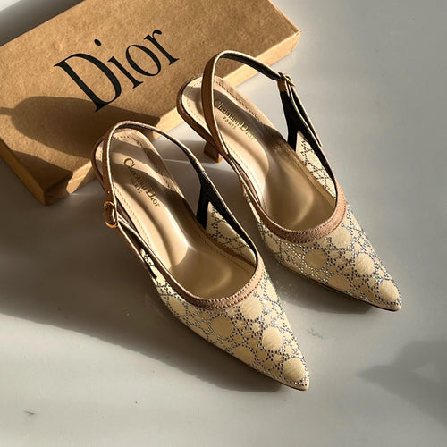 Fioure Signature Heels — Pointed Toe in Beige