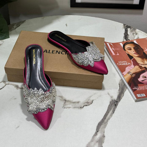 Fioure BG Embroidered Heels() — Embroidered in Pink