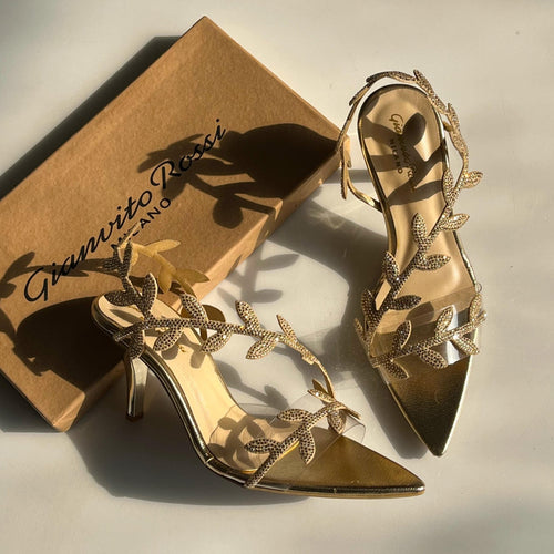 Fioure Rossi Heels — Pointed Toe in Golden