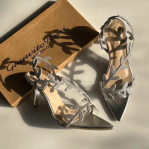 Fioure Rossi Heels — Pointed Toe in Silver